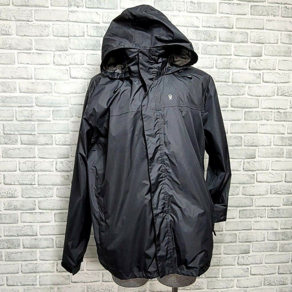 Little Donkey Andy Mens 2XL‎ Softshell Black Full Zip Windbreaker Jacket